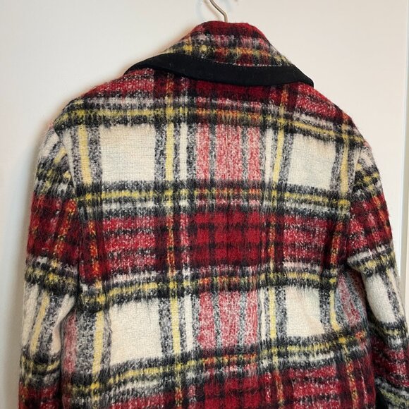 BURBERRY Tartan Plaid Wool Mohair Double Breasted Oversized Runway Pea Coat \\ 4 - Picture 12 of 13